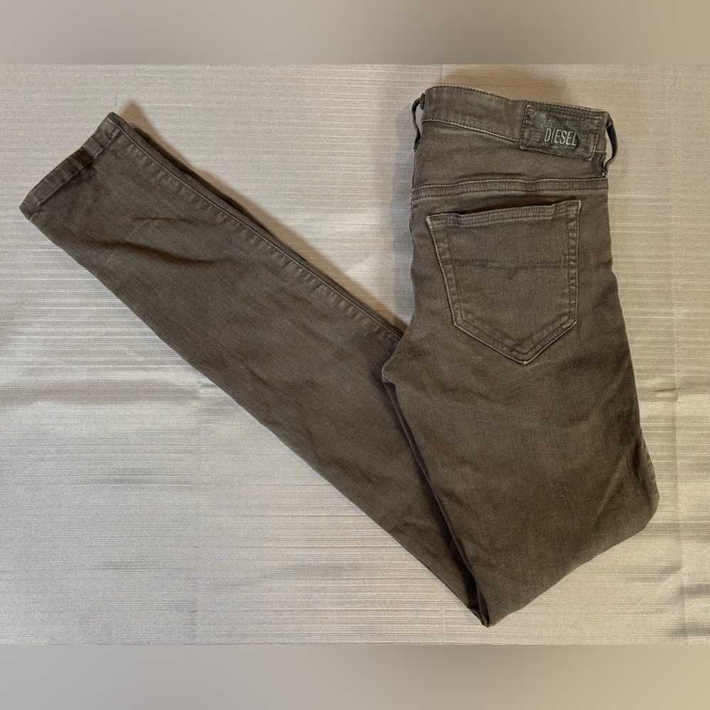 👖 Diesel Skinzee-Low Super Slim Skinny Jeans | W27 | Charcoal Gray
